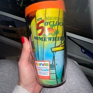 Tervis Tropical Design Tumbler with Orange Lid